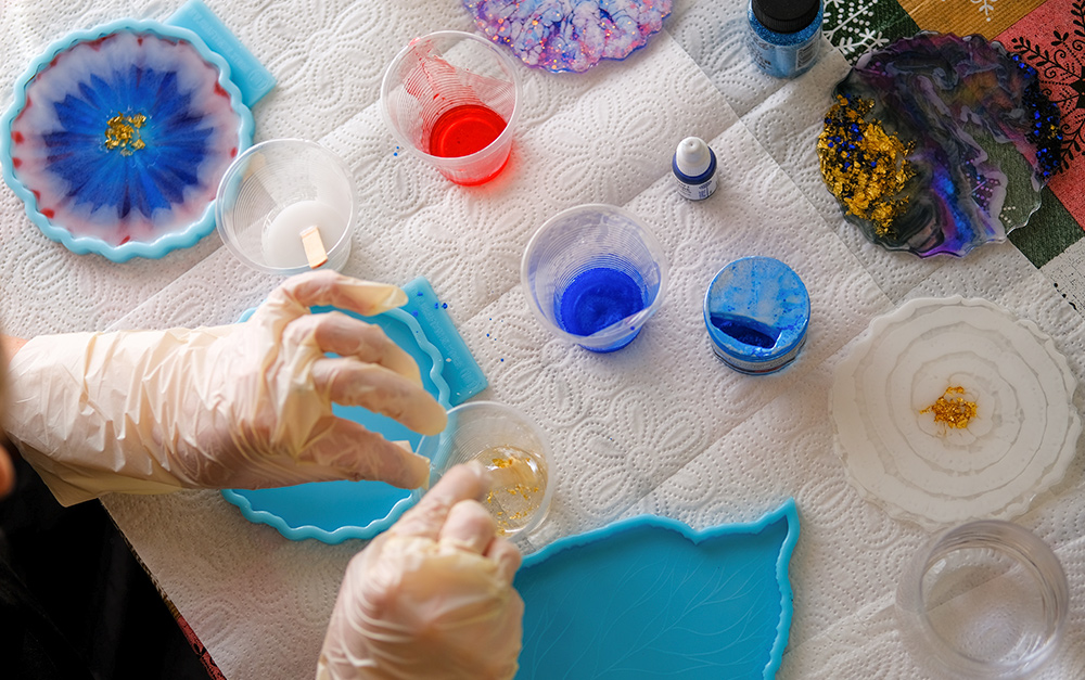 como trabalhar com resina epóxi